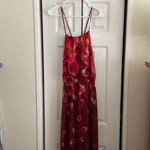 Fate Lined Floral Maxi dress